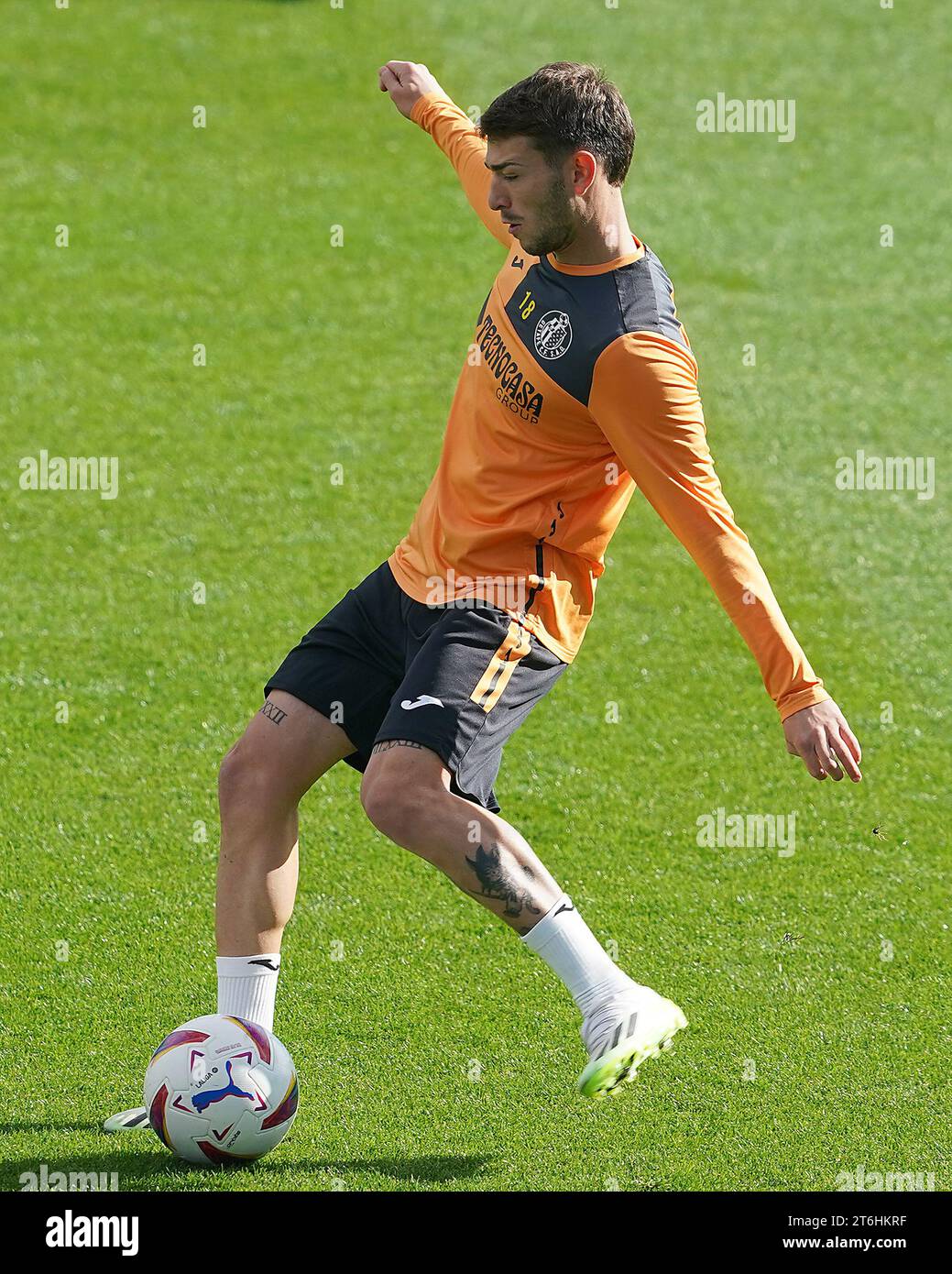 Getafe, Espagne. 10 novembre 2023. Jordi Martin de Getafe CF pendant la séance d'entraînement. 10 novembre 2023.(photo Acero/Alter photos/Sipa USA) crédit : SIPA US/Alamy Live News Banque D'Images