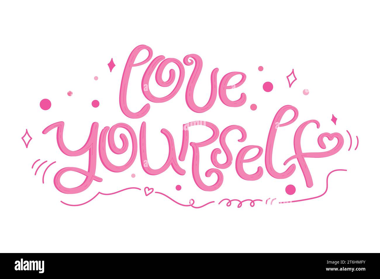 Aimez-vous citer. Phrase de motivation dessinée à la main. Lettrage d'amour. Illustration vectorielle Illustration de Vecteur