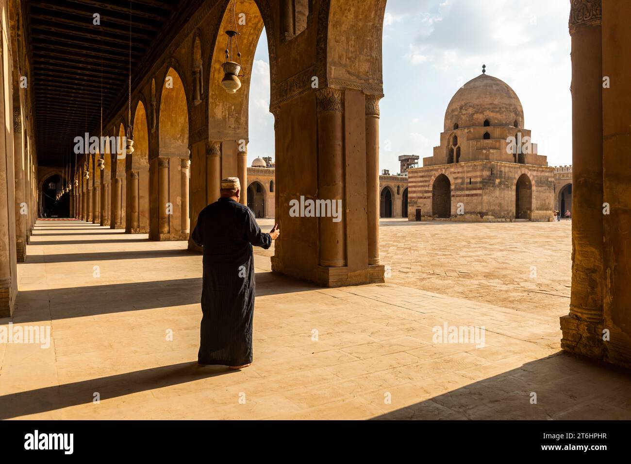 Egypte, le Caire, la mosquée Ahmed Ibn Tulun Banque D'Images