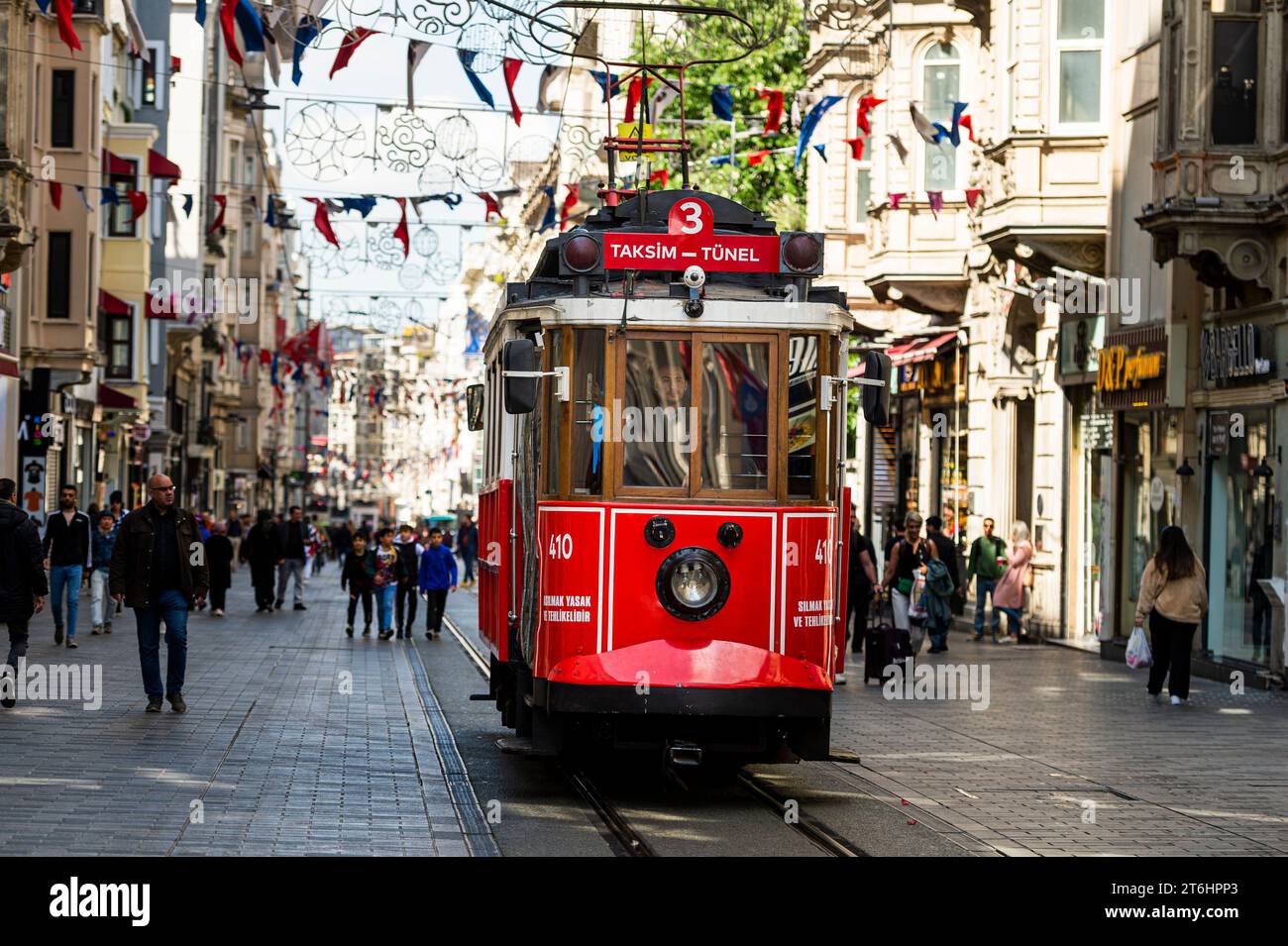 Turquie, Istanbul, Istikal Caddesi Banque D'Images