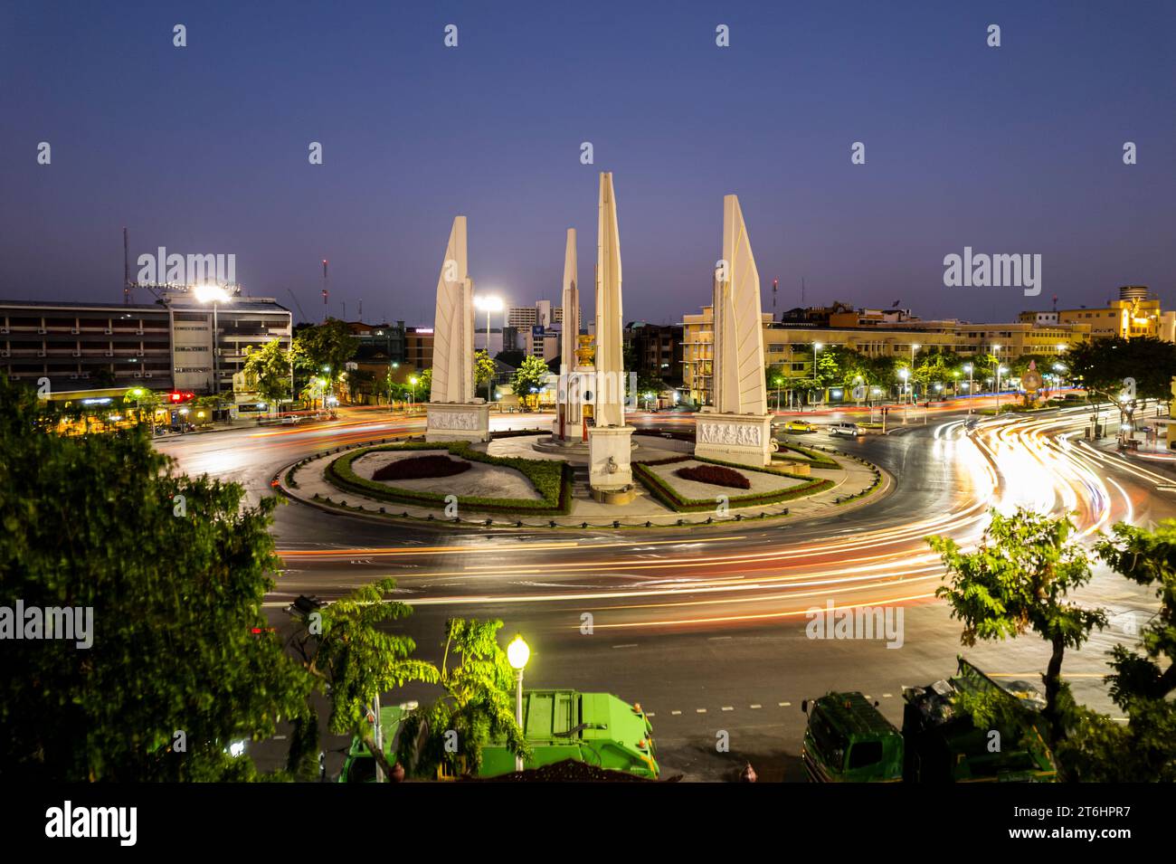 Thaïlande, Bangkok, le Monument de la démocratie Banque D'Images