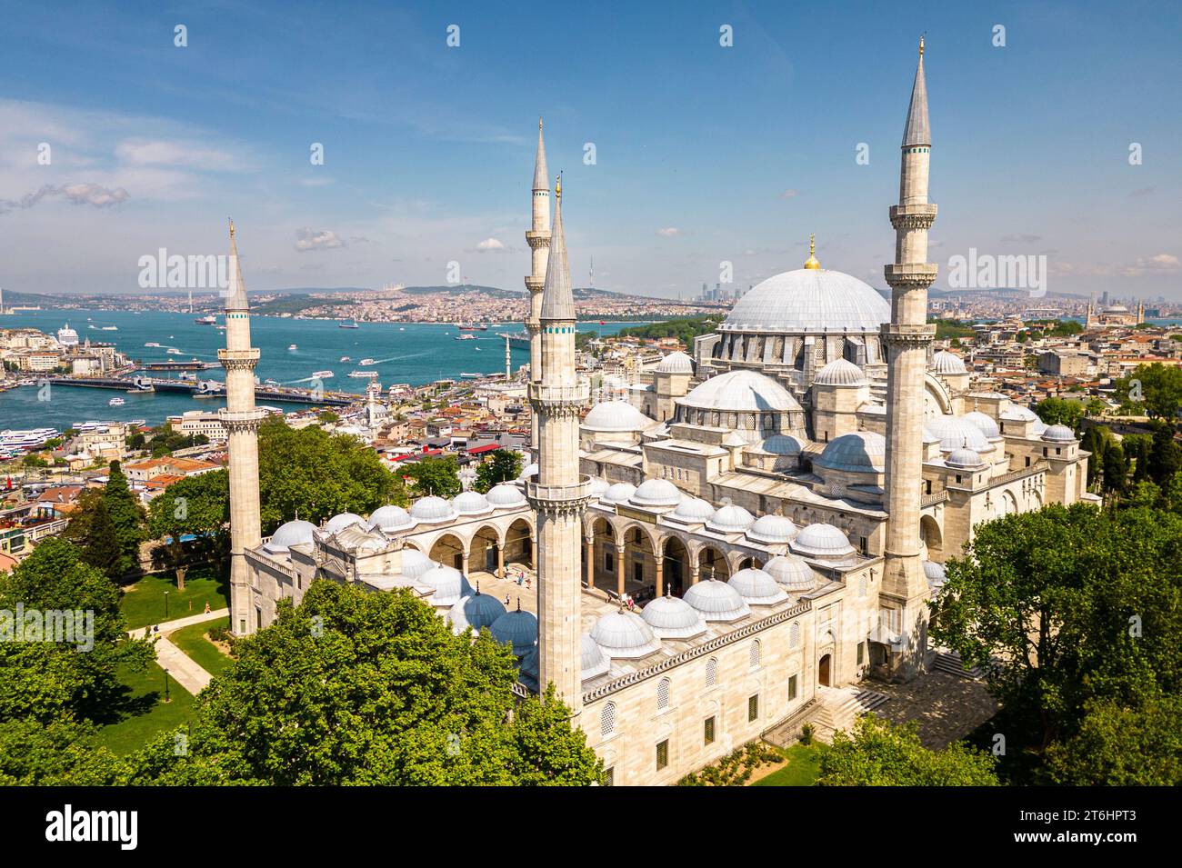 Turquie, Istanbul, Vieille ville, Mosquée Suelymanije Banque D'Images