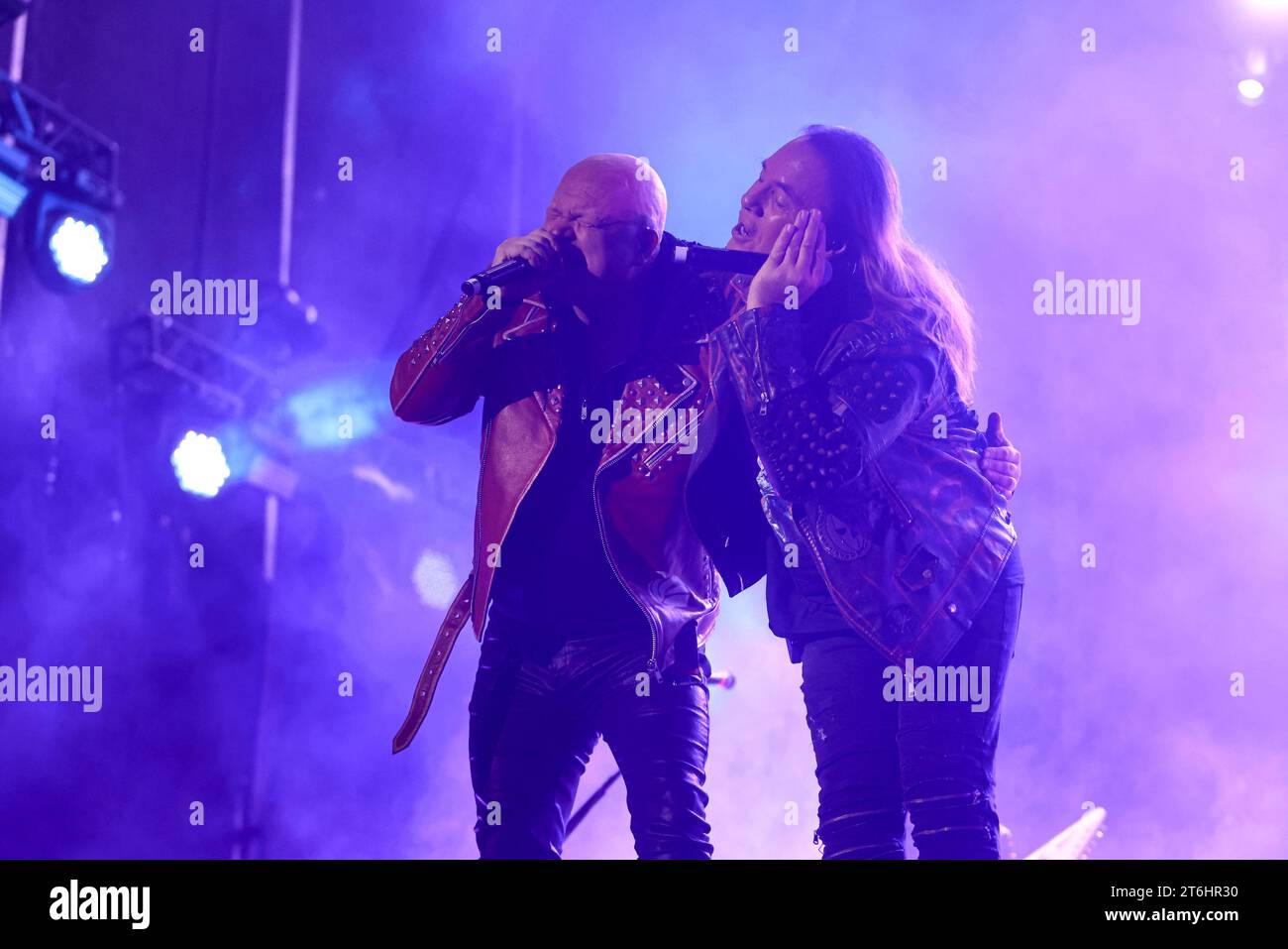 TOLUCA, MEXIQUE - 3 NOVEMBRE : Michael Kiske et Andi Deris de Helloween jouent, lors d'un concert dans le cadre de Hell & Heaven 2023 au Foro Pegaso le 3 novembre 2023 à Toluca, Mexique. (Photo de Norte photo) Banque D'Images
