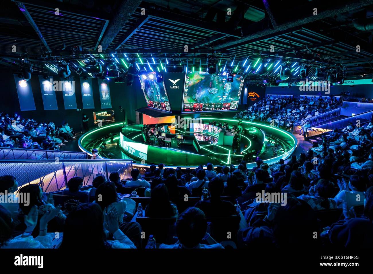 E-Sports, League of Legends, demi-finales, totaux, Corée du Sud Banque D'Images