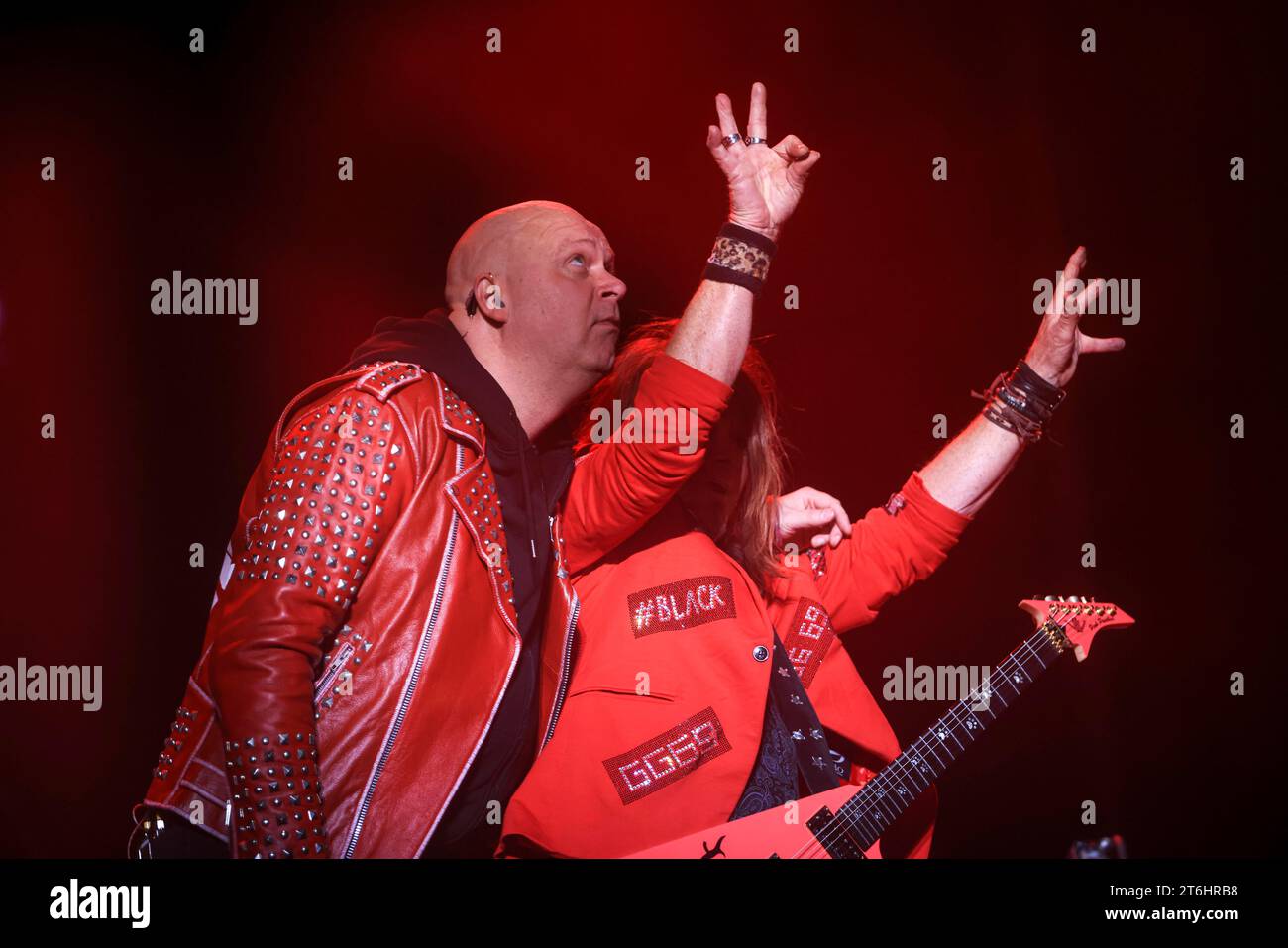 TOLUCA, MEXIQUE - 3 NOVEMBRE : Michael Kiske et Kai Hansen de Helloween jouent, lors d'un concert dans le cadre de Hell & Heaven 2023 au Foro Pegaso le 3 novembre 2023 à Toluca, Mexique. (Photo de Norte photo/) Banque D'Images