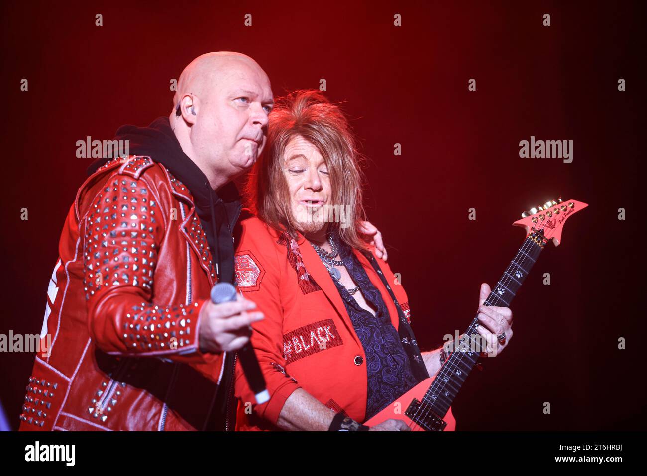 TOLUCA, MEXIQUE - 3 NOVEMBRE : Michael Kiske et Kai Hansen de Helloween jouent, lors d'un concert dans le cadre de Hell & Heaven 2023 au Foro Pegaso le 3 novembre 2023 à Toluca, Mexique. (Photo de Norte photo/) Banque D'Images