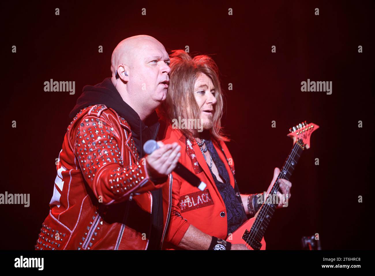 TOLUCA, MEXIQUE - 3 NOVEMBRE : Michael Kiske et Kai Hansen de Helloween jouent, lors d'un concert dans le cadre de Hell & Heaven 2023 au Foro Pegaso le 3 novembre 2023 à Toluca, Mexique. (Photo de Norte photo/) Banque D'Images