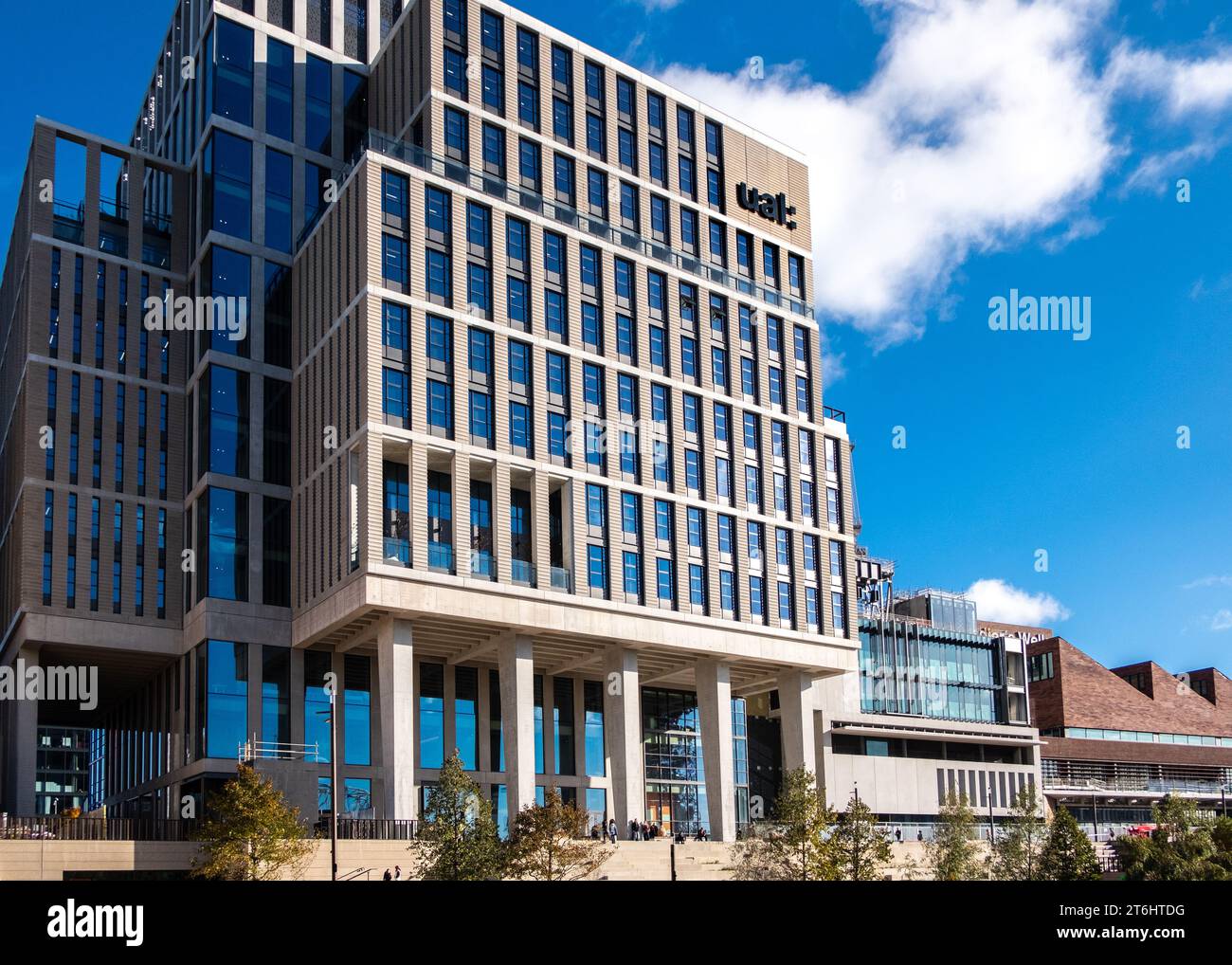 University of the Arts London UAL Building sur East Bank, Olympic Park, Stratford Banque D'Images