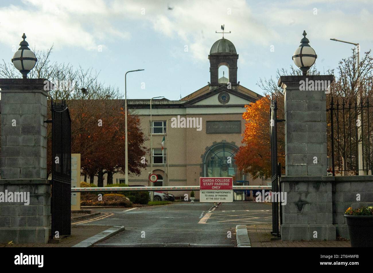 Templemore Garda Collage dans le comté de Tipperary qui forme les nouvelles recrues pour an Garda Siochana. Le collage a été impliqué dans une enquête sur la façon dont les subventions financières de l'Europe sont déboursées. Crédit Ed/Alamy Live News Banque D'Images