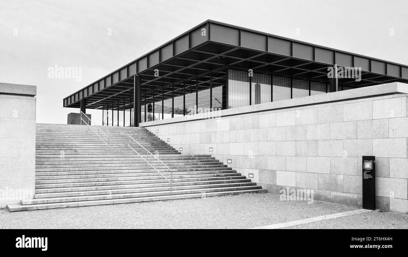 Nouvelle Galerie Nationale de Berlin Banque D'Images