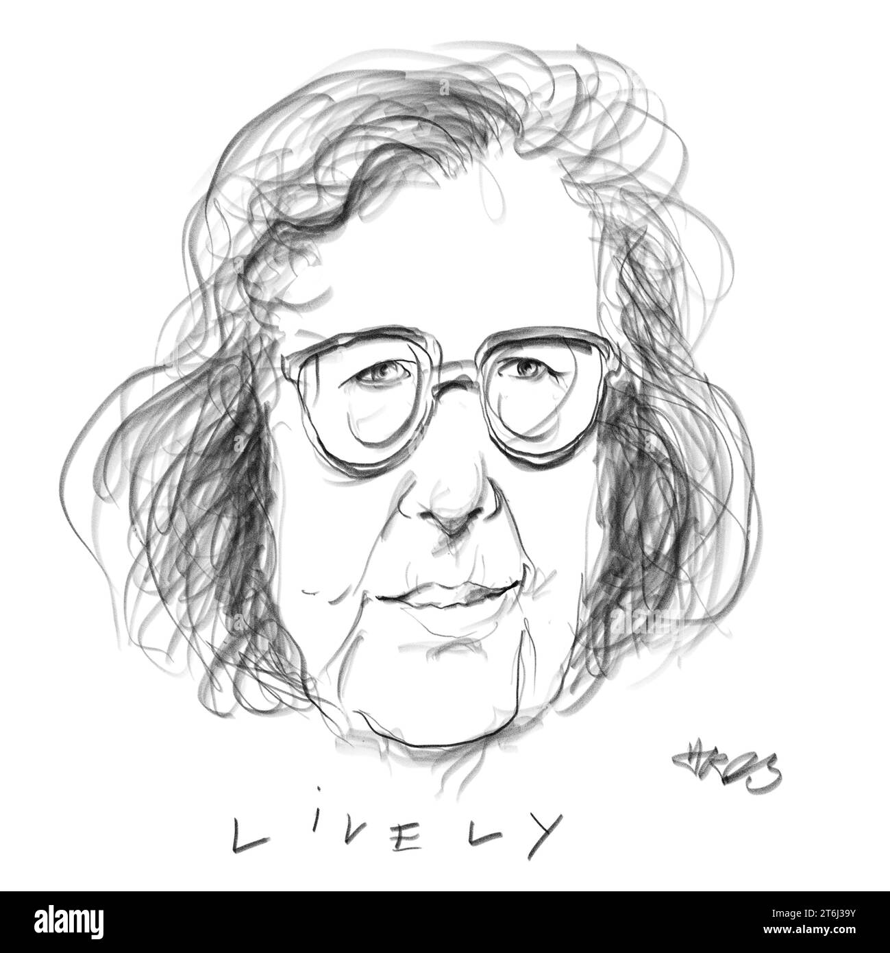 Portrait de l'auteur Lively Banque D'Images