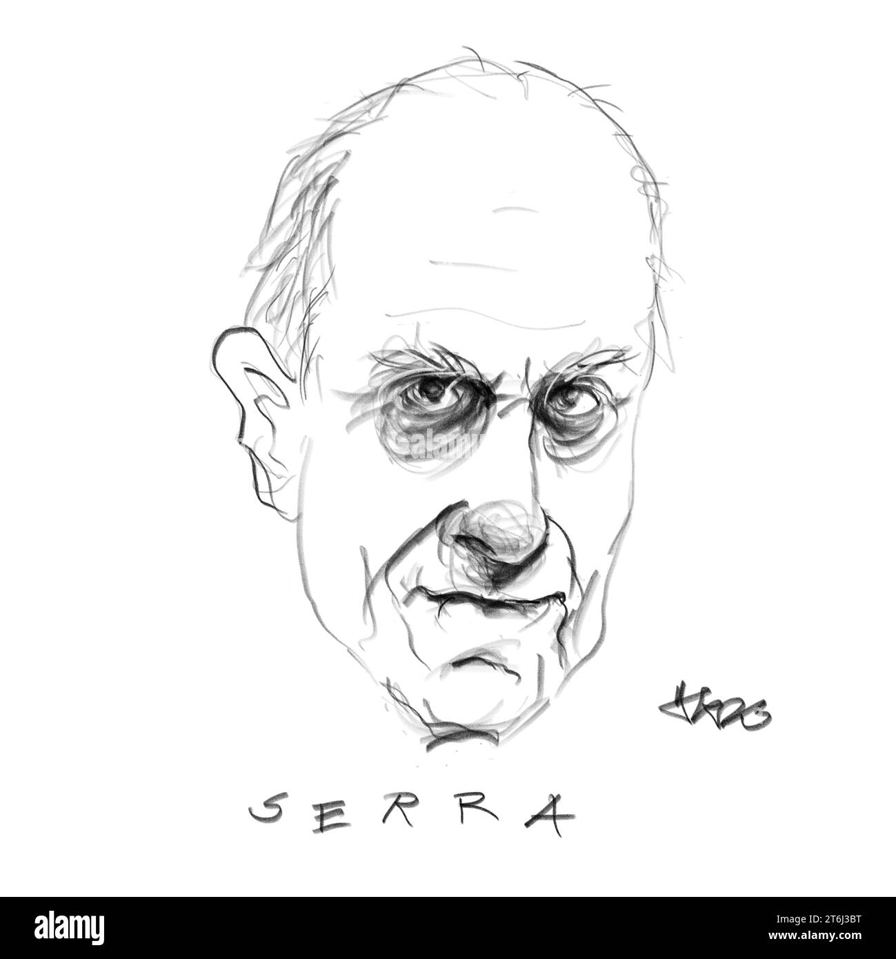 Portrait de l'artiste Richard Serra Banque D'Images