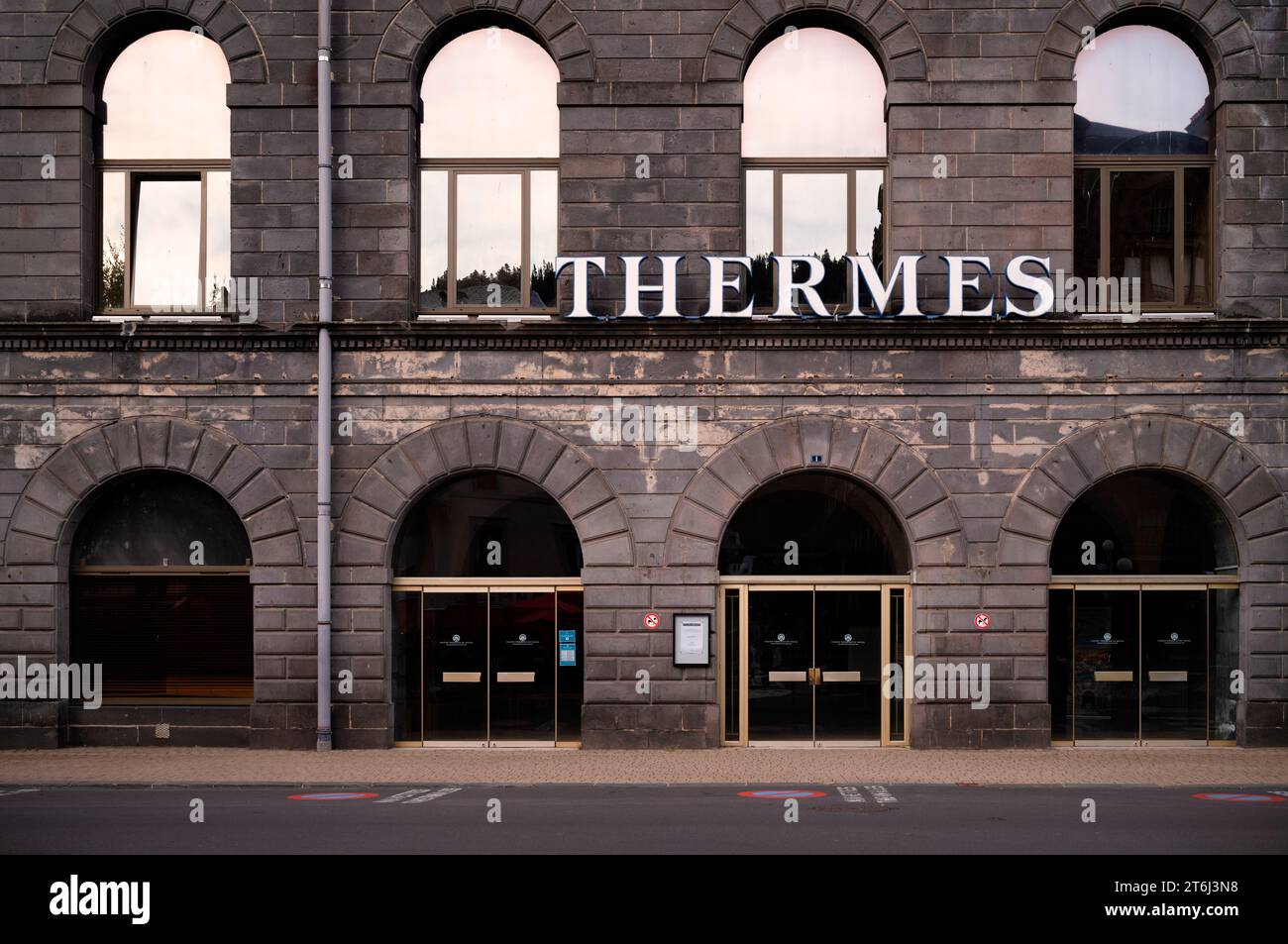 Hall des sources, Spa, Thermes, Therme, Mont-Dore, département du Puy-de-Dôme, région Auvergne-Rhone-Alpes, France Banque D'Images