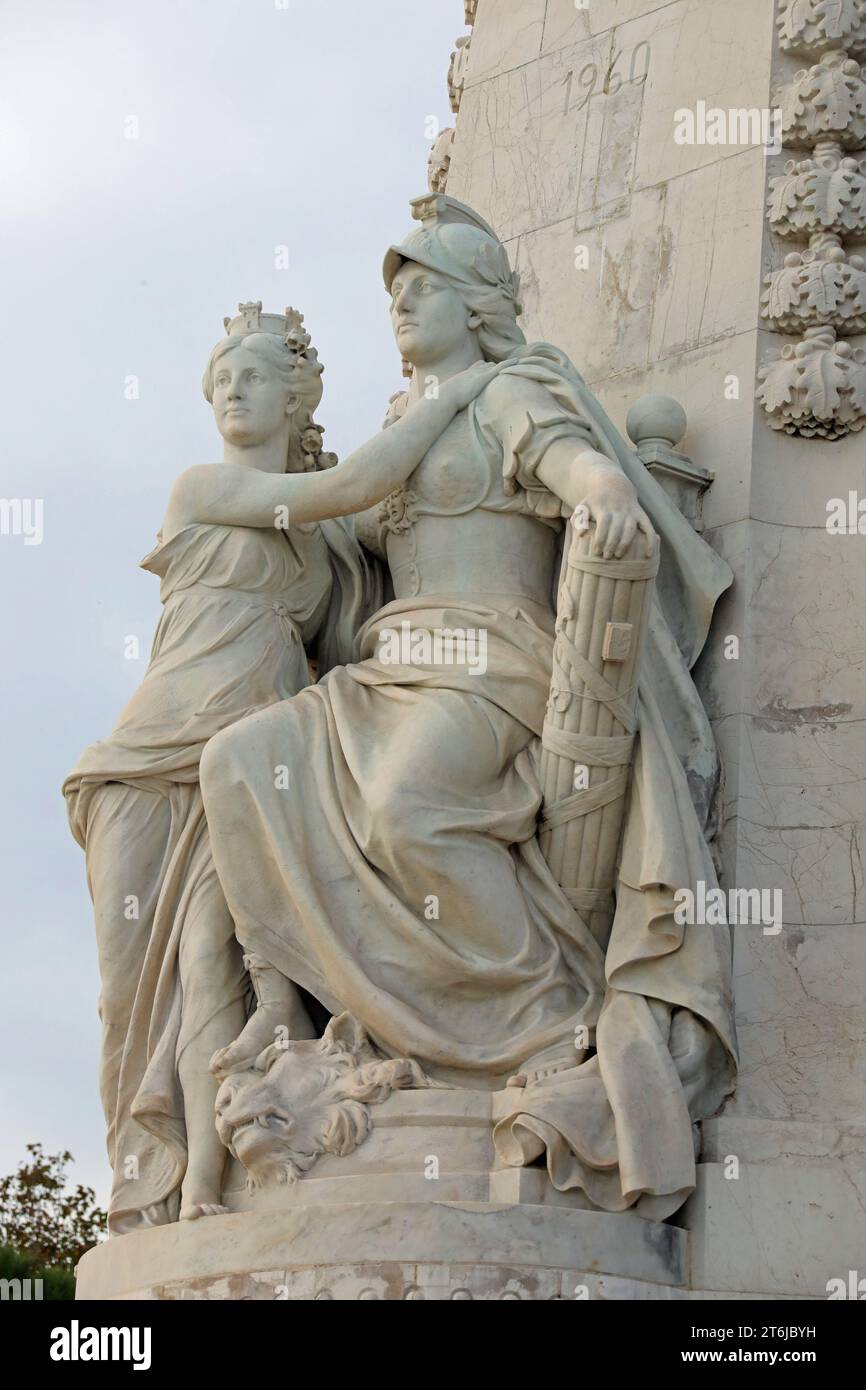 Détail du Monument du Centenaire à Nice Banque D'Images