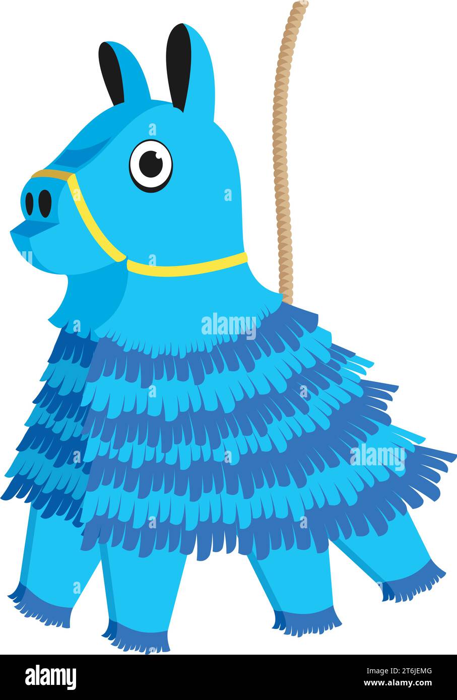 lama bleu pinata mexicain Illustration de Vecteur