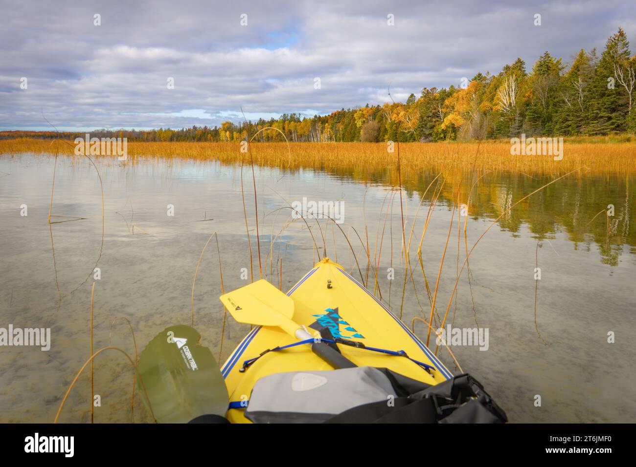 Door County Wisconsin est un paradis pour les pagayeurs et depuis que je vis ici, j'ai amplement l'occasion de sortir et de profiter de ce sport de style de vie actif Banque D'Images