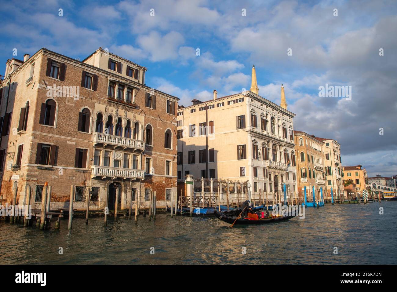 Venise, Italie. Vue sur le Grand Canal. Banque D'Images