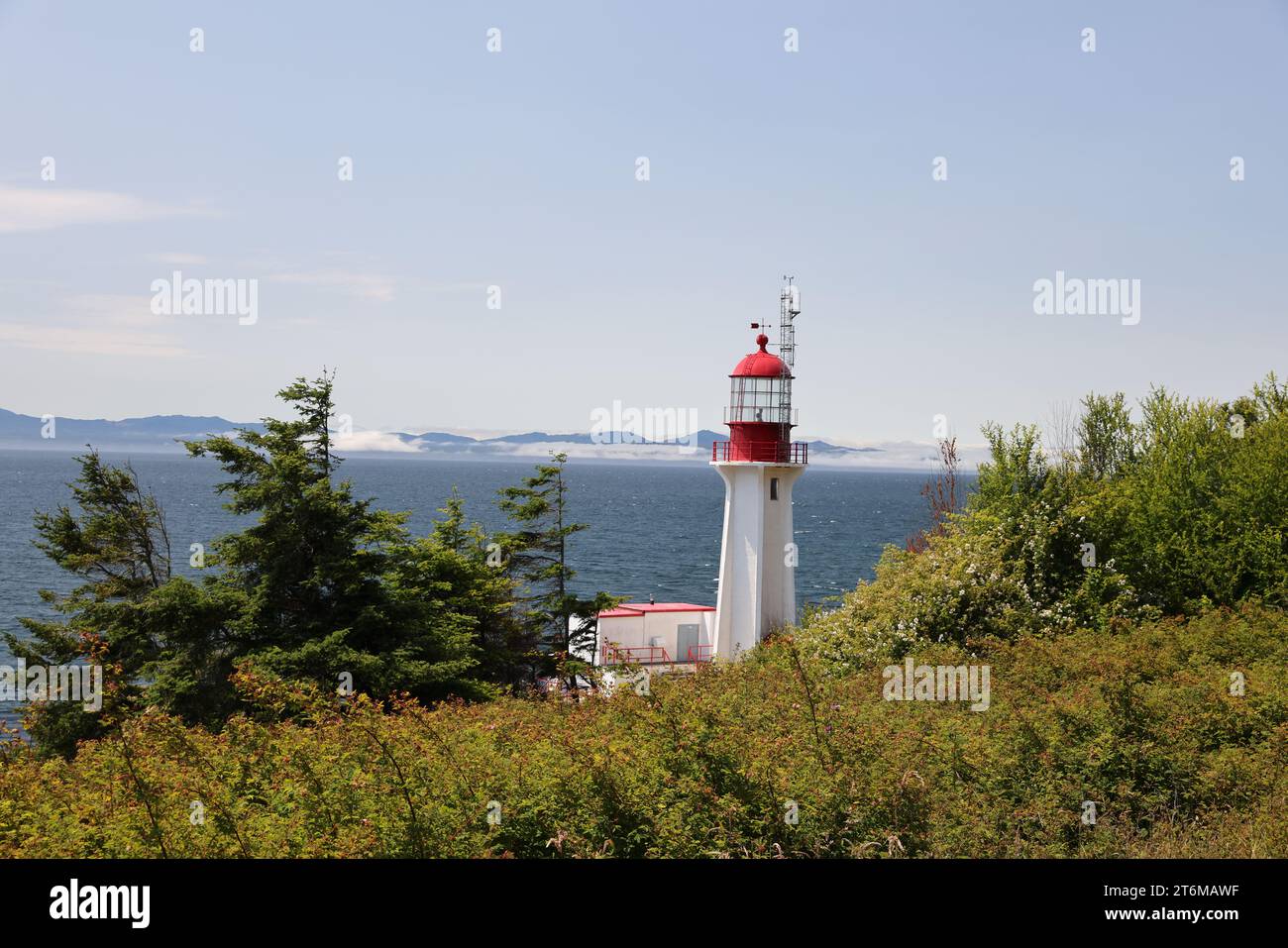 Phare de Sheringham point (Île de Vancouver) Canada Banque D'Images