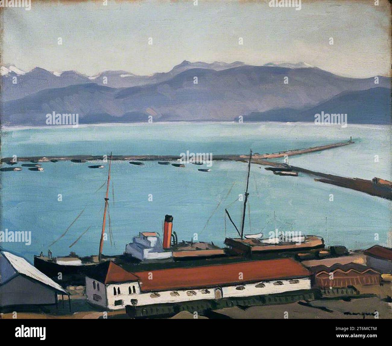 Vue à bougie, Alger avant 1947 par Albert Marquet Banque D'Images