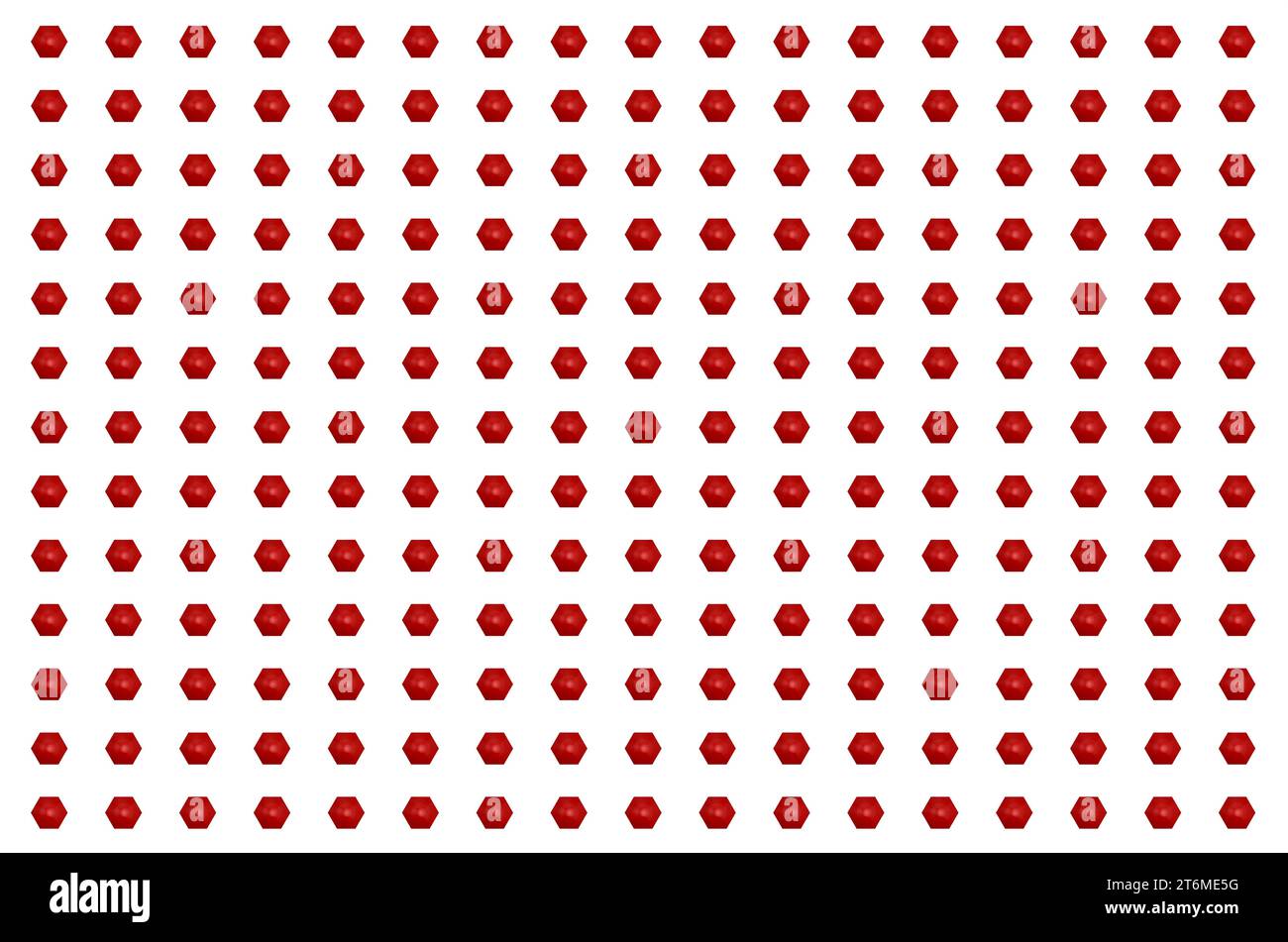 Un affichage captivant de formes géométriques. L'image présente une gamme homogène d'hexagones, offrant une expérience visuelle unique Banque D'Images