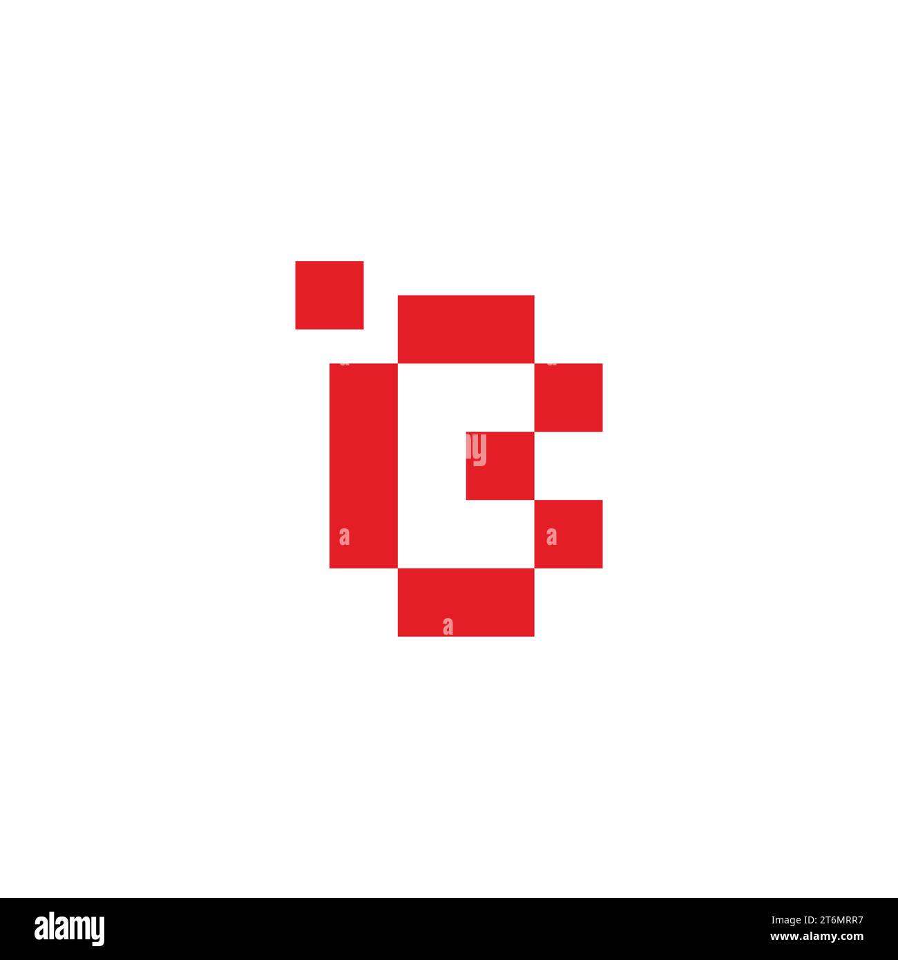 lettre bc points pixels vecteur de logo simple Illustration de Vecteur