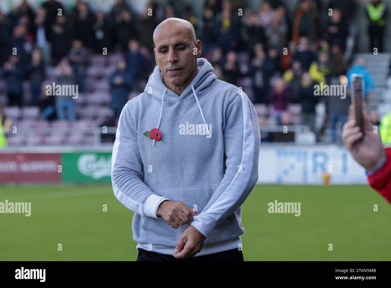 Le Manager de Burton Albion, Dino Maamria, avant le match de Sky Bet League 1 entre Northampton Town et Burton Albion au PTS Academy Stadium, Northampton, le samedi 11 novembre 2023. (Photo : John Cripps | MI News) Banque D'Images