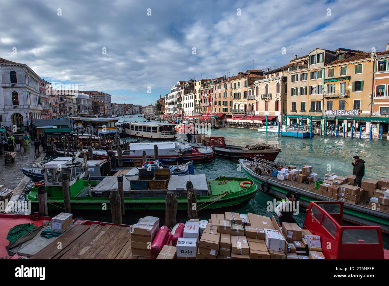 Venise, Italie. Vue sur le Grand Canal. Banque D'Images