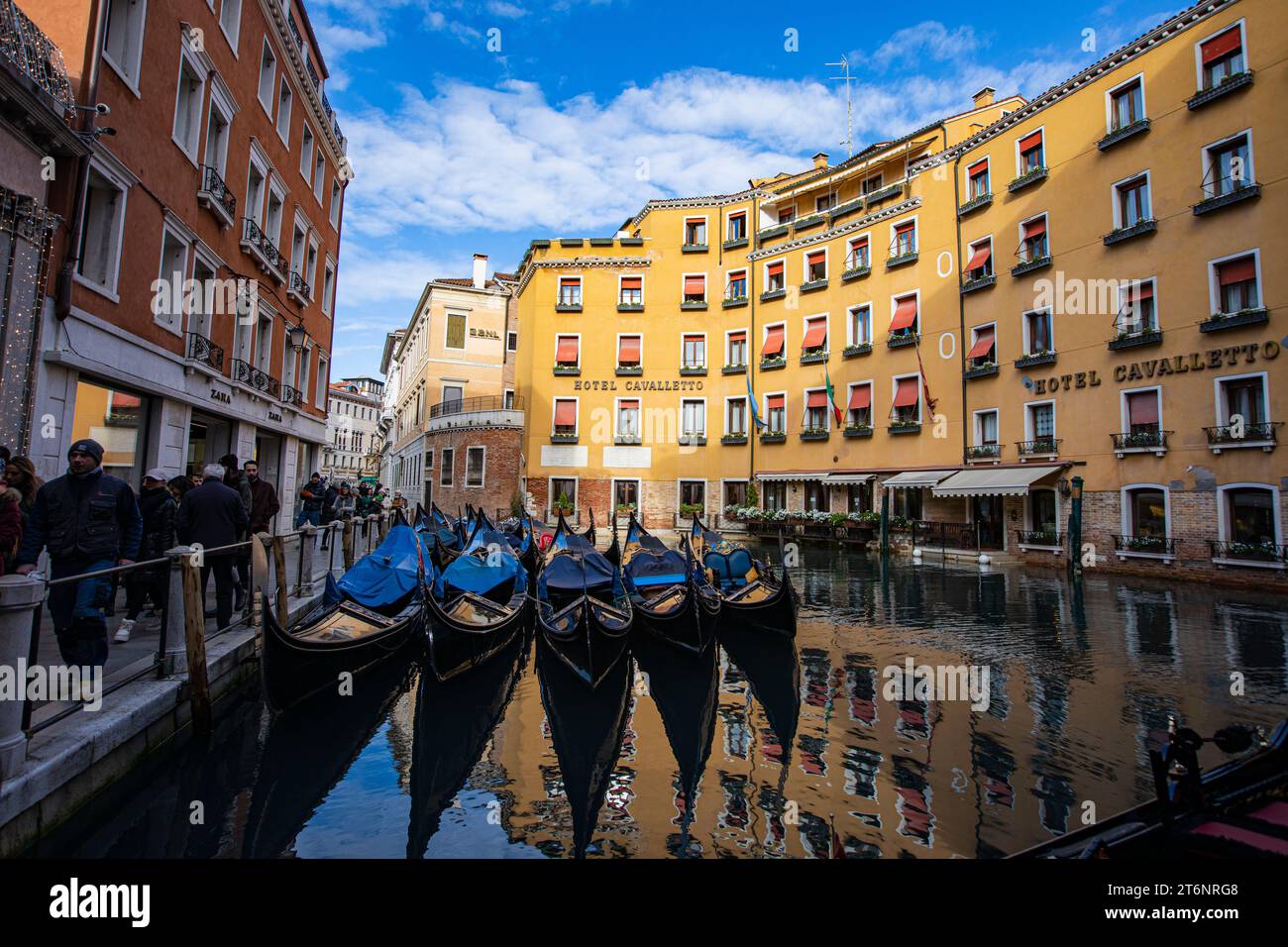 Gondoles de Venise, Italie Banque D'Images