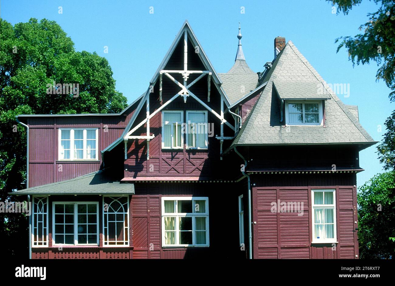 Villa Undine 1885, Binz, Rugen, Allemagne Banque D'Images