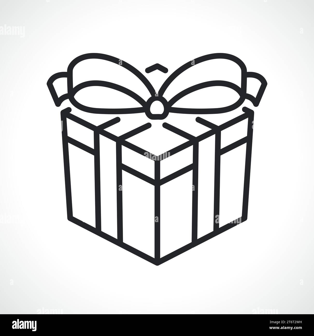 illustration d'une boîte cadeau ou d'une icône cadeau Illustration de Vecteur