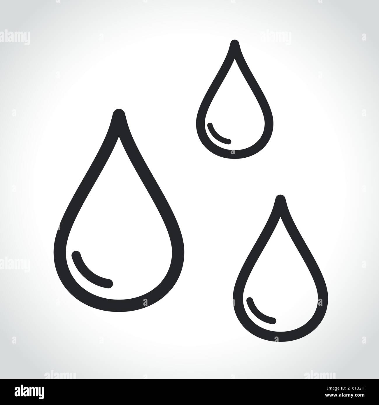 Illustration de l'icône de goutte d'eau ou de liquide Illustration de Vecteur