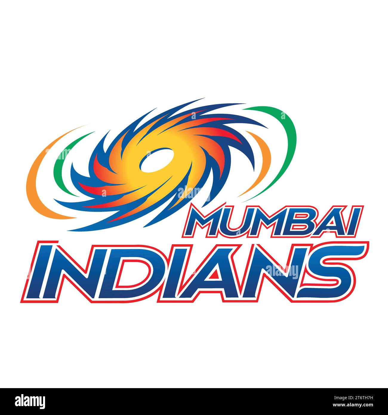 Mumbai Indians logo Club de cricket professionnel indien, Illustration vectorielle Abstract image modifiable Illustration de Vecteur