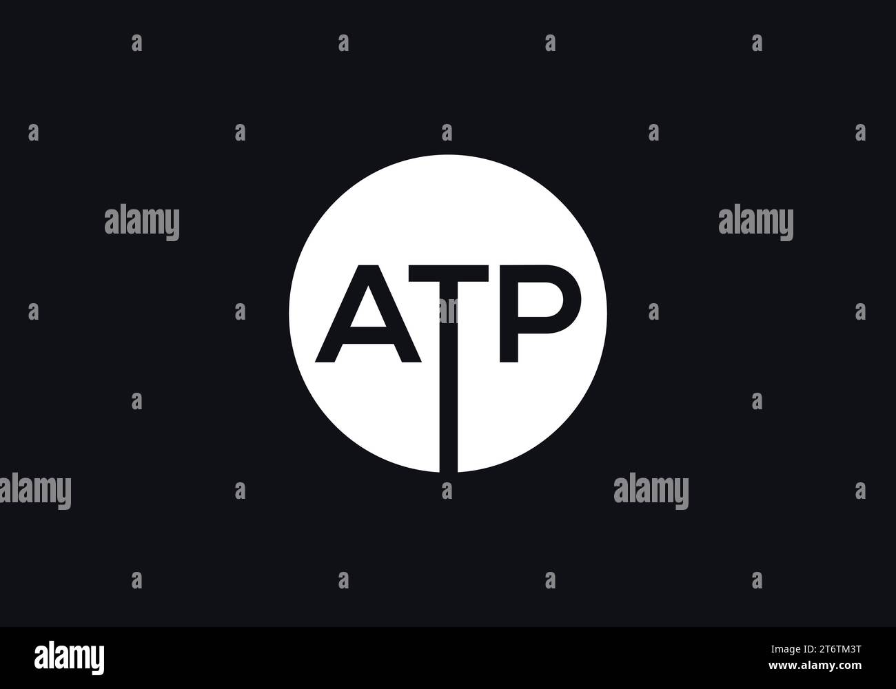 Lettre initiale ATP logo Design Vector Template. Symbole graphique ATP Illustration de Vecteur