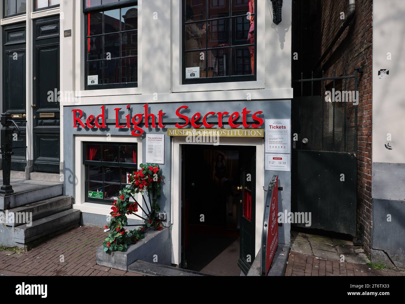 Amsterdam, pays-Bas - 21 avril 2023 : Red Light secrets Museum of prostitution, Amsterdam, Hollande Banque D'Images