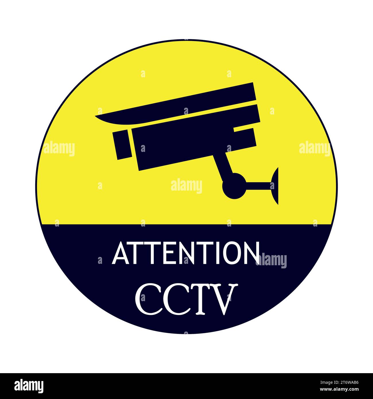 CCTV dans le tableau d'exploitation. Attention, CCTV dans le tableau d'exploitation dessin par illustration Banque D'Images