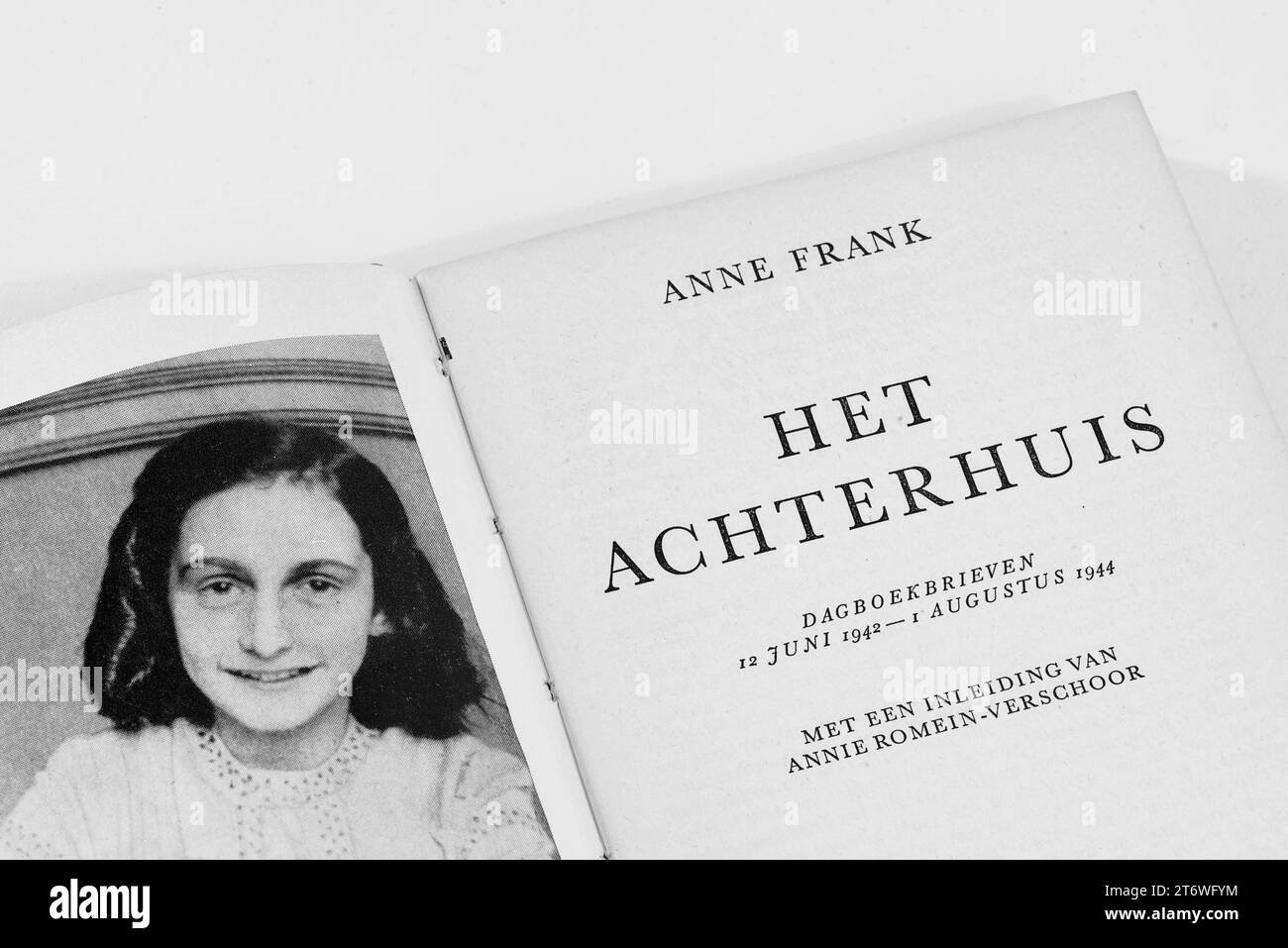 Amsterdam, pays-Bas. Octobre 2023., Introduction au Journal d'Anne Frank. Photo de haute qualité Banque D'Images