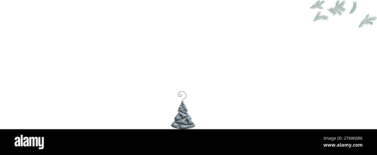 Un ensemble de jouets du nouvel an. Collection moderne sur fond blanc. 3d, vecteur Illustration de Vecteur