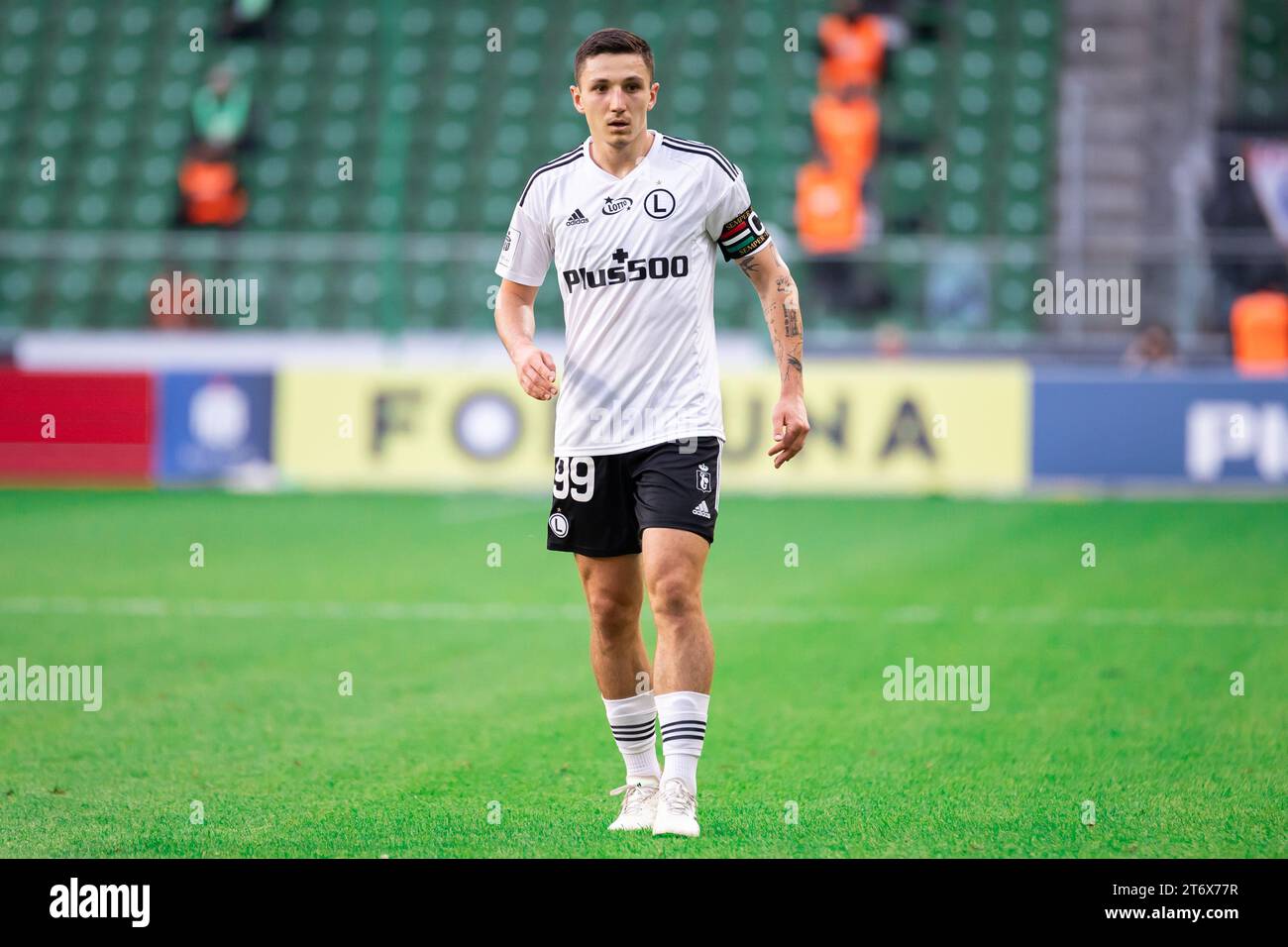 Bartosz Slisz de Legia vu lors du match polonais PKO Ekstraklasa League entre Legia Warszawa et Gornik Zabrze au Marshal Jozef Pilsudski Legia Warsaw Municipal Stadium.score final ; Legia Warszawa 2:1 Gornik Zabrze. (Photo Mikolaj Barbanell / SOPA Images/Sipa USA) Banque D'Images