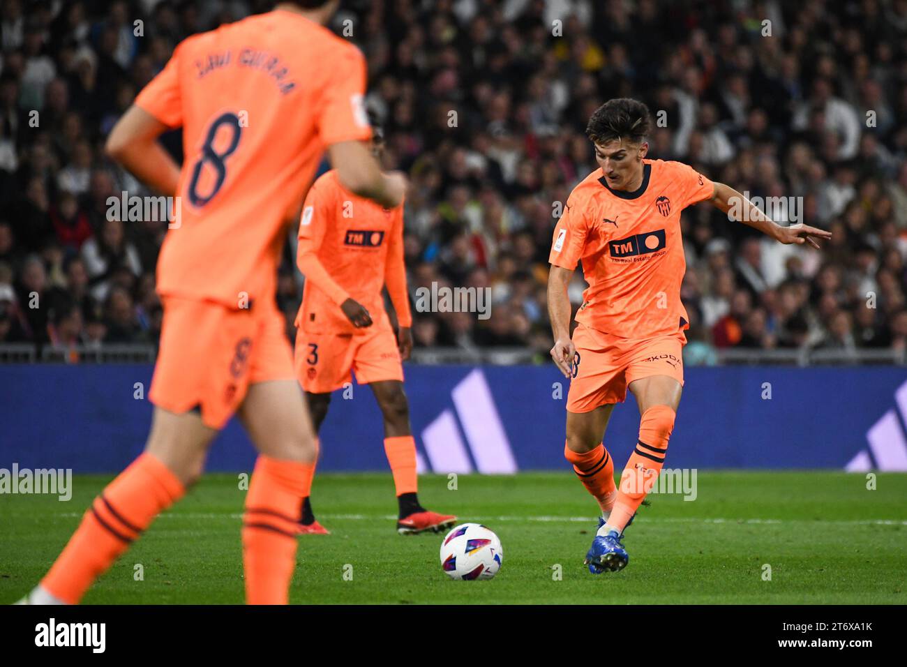 MADRID, ESPAGNE - 11 NOVEMBRE : match entre le Real Madrid et le Valencia FC dans le cadre de la Liga à Santiago Bernabeu le 11 novembre 2023 à Madrid, Espagne. (Photo Sara Aribó/PxImages) Banque D'Images