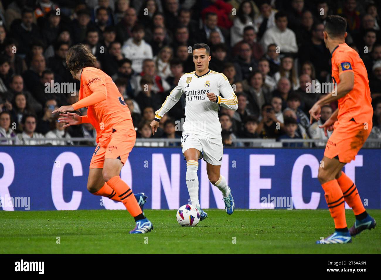 MADRID, ESPAGNE - 11 NOVEMBRE : match entre le Real Madrid et le Valencia FC dans le cadre de la Liga à Santiago Bernabeu le 11 novembre 2023 à Madrid, Espagne. (Photo Sara Aribó/PxImages) Banque D'Images