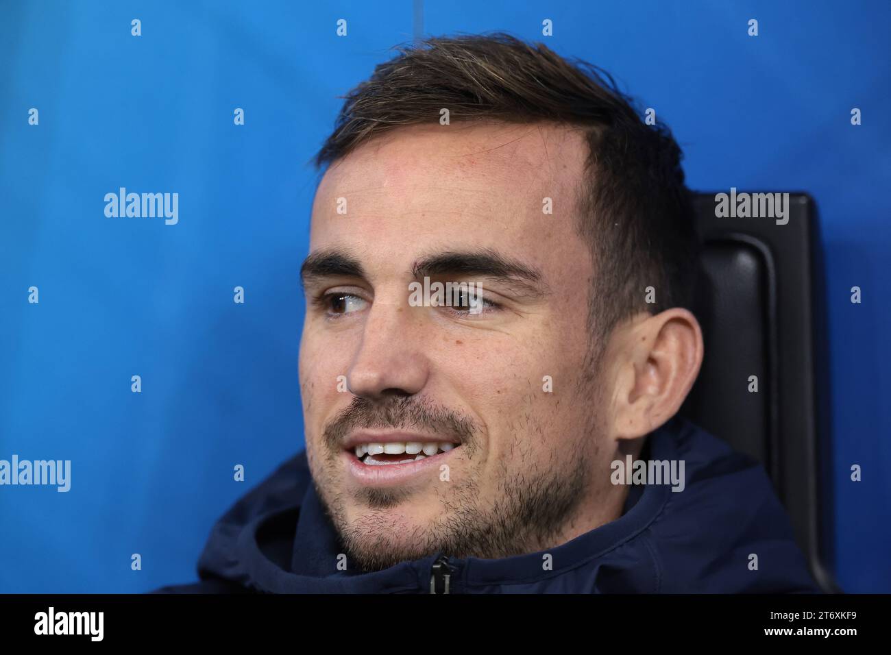 Milan, Italie, 7 novembre 2023. Fabian Ruiz, du PSG, réagit sur le banc avant le coup d'envoi du match de l'UEFA Champions League à Giuseppe Meazza, Milan. Le crédit photo devrait se lire : Jonathan Moscrop / Sportimage Banque D'Images