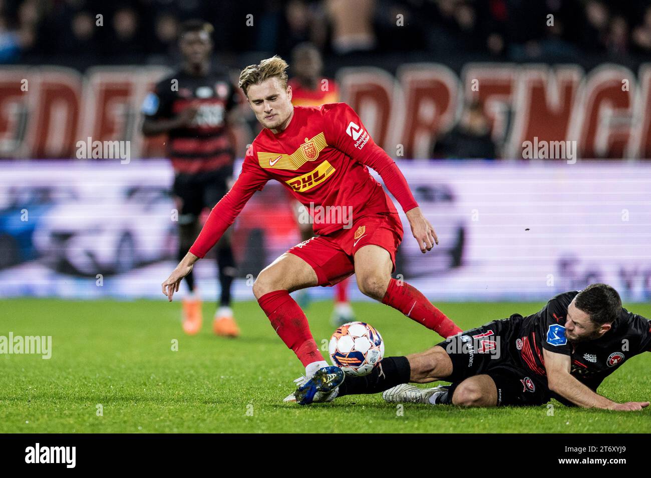 Herning, Danemark. 12 novembre 2023. Martin Frese (5) du FC Nordsjaelland vu lors du 3F Superliga match entre le FC Midtjylland et le FC Nordsjaelland au MCH Arena de Herning. (Crédit photo : Gonzales photo - Lasse Lagoni). Banque D'Images