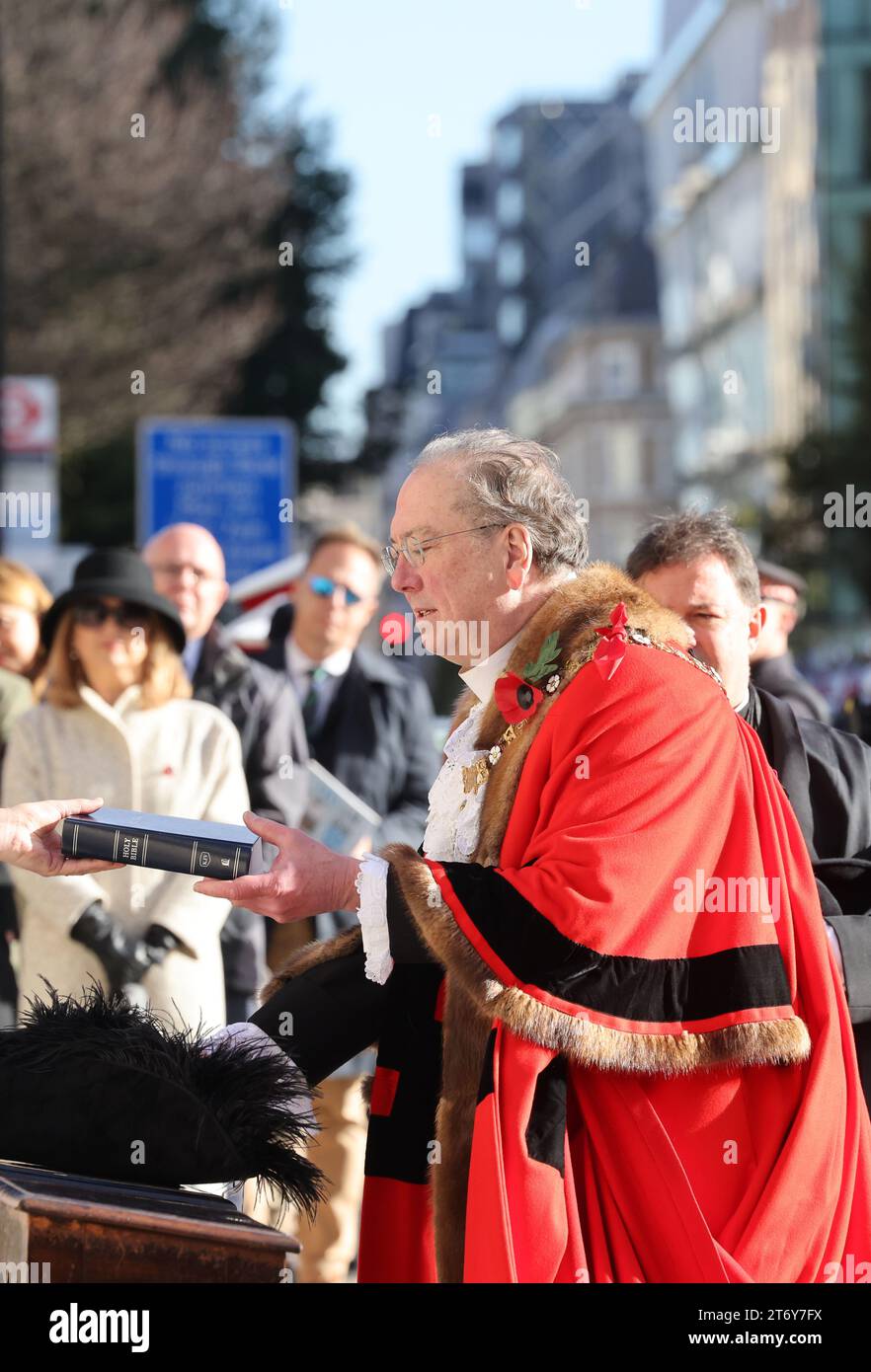 The Lord Mayor's Show 2023, qui remonte à 1215, lorsque le roi John a donné aux habitants de Londres le pouvoir de choisir leur maire. Alderman Michael Mainelli est le nouveau Lord Maire de Londres, Royaume-Uni. Banque D'Images