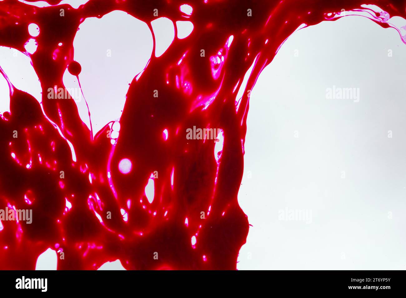 Fond gris slime rouge abstrait Banque D'Images