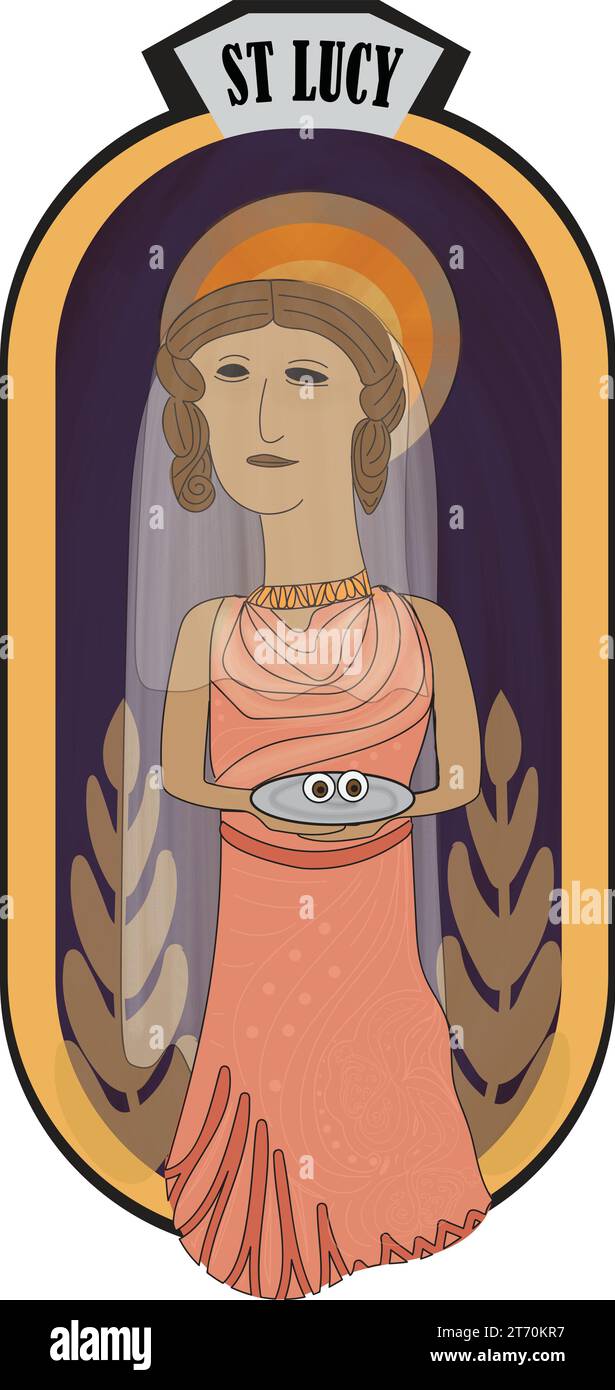 Patronne sainte lucie Banque d'images vectorielles Alamy