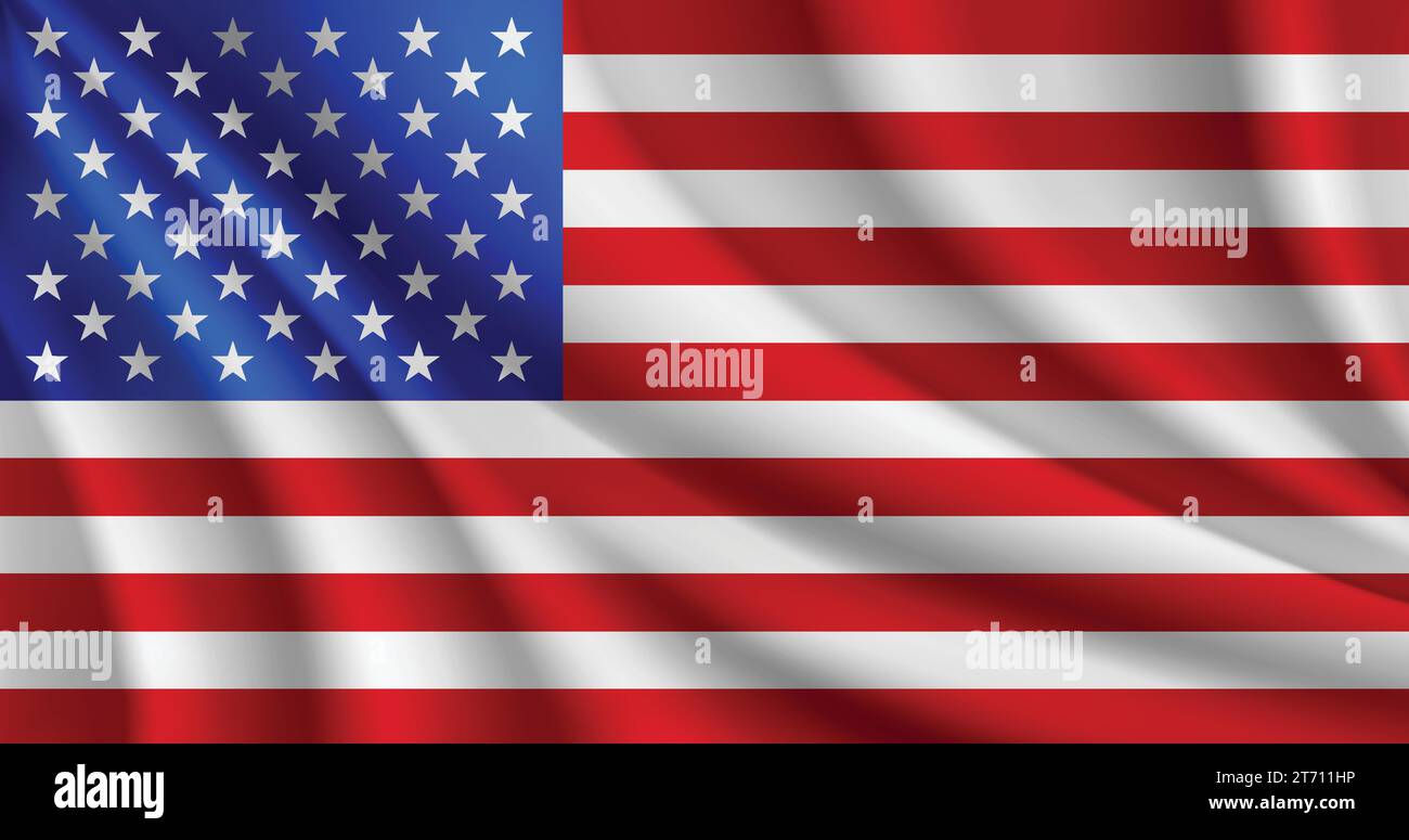 Vecteur de drapeau USA Illustration de Vecteur