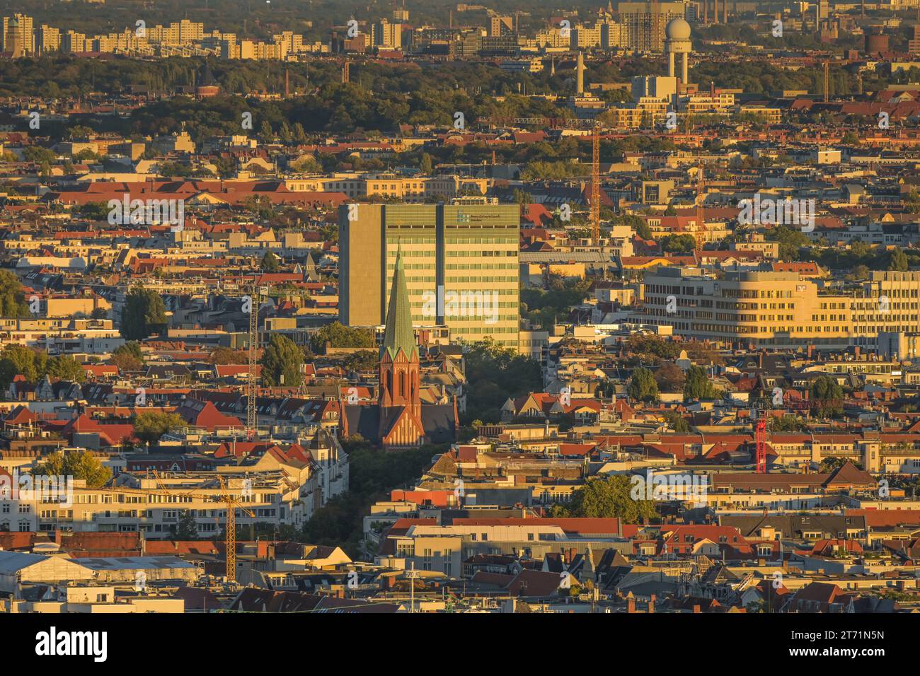 Stadtpanorama, Investitionsbank Berlin IBB, Wilmersdorf, Charlottenburg-Wilmersdorf, Berlin, Deutschland Banque D'Images