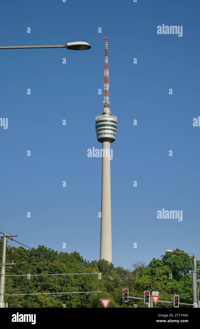 SWR Fernsehturm Stuttgart, Hoher Bopser, Stuttgart, Bade-Württemberg, Deutschland Banque D'Images