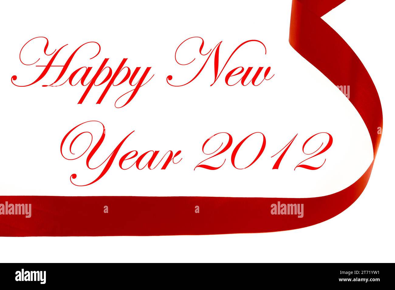décoration de noël rouge avec nouvel an 2012 ; décoration de noël rouge avec nouvel an 2012 Banque D'Images