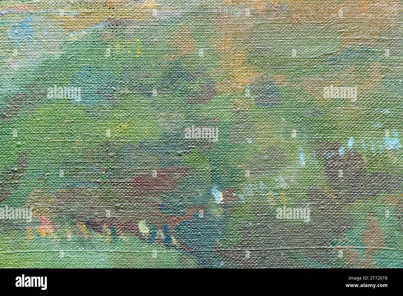 La texture de la peinture abstraite sur toile pour la conception et l'arrière-plan. Soft focus Banque D'Images